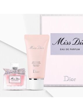Miss Dior Body Lotion Set Travel Miniature New Authentic